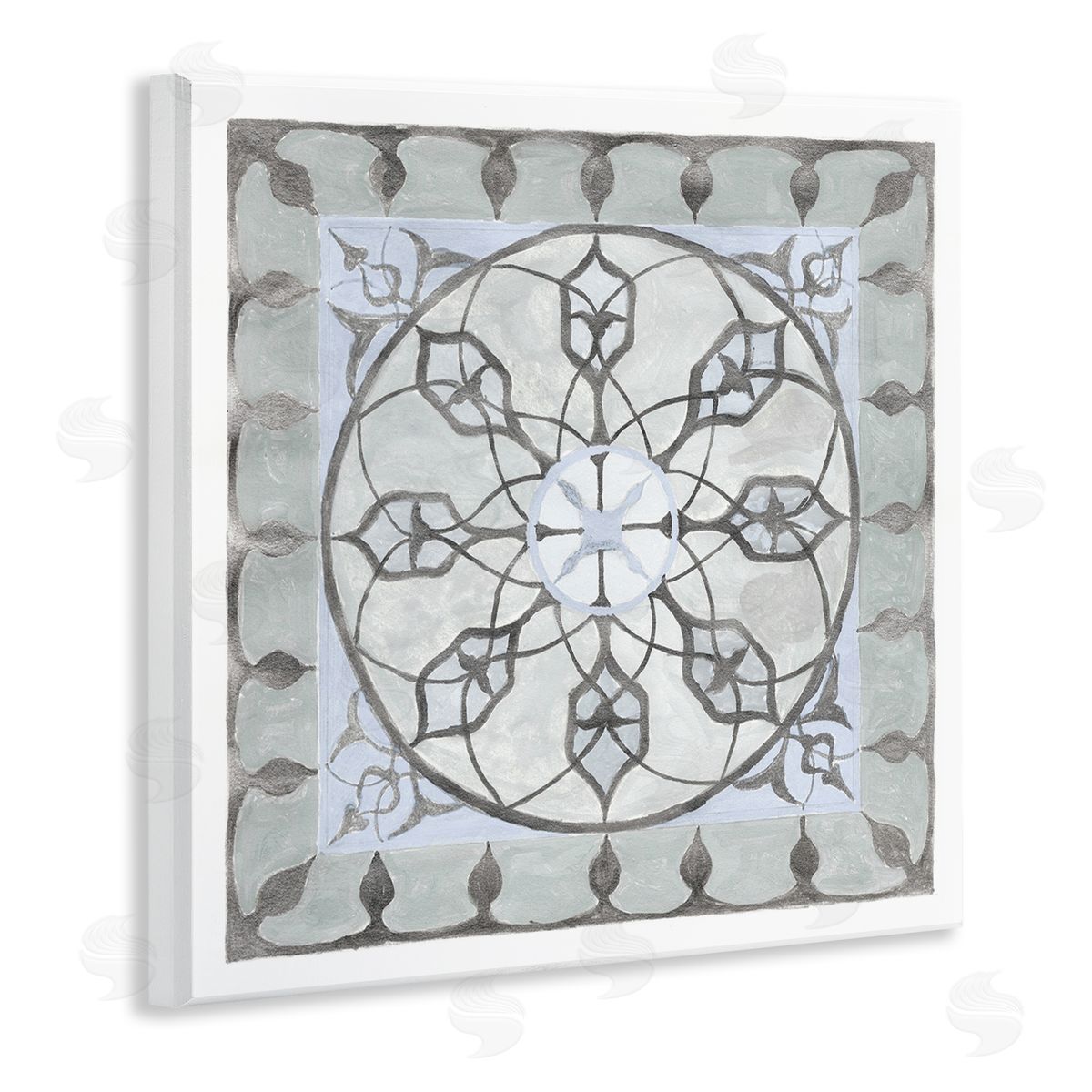 Charity Henderson Boho Rustic Fractal Pattern Wooden Wall Plaque Art Print