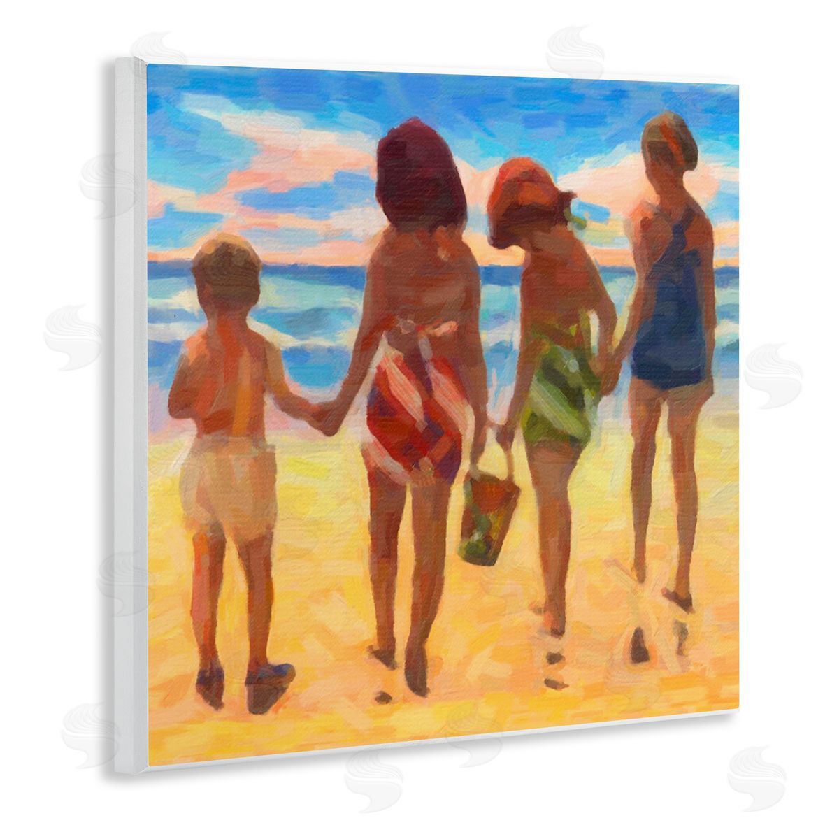 Graffitee Studios Family Beach Vacation Wooden Wall Plaque Art Print