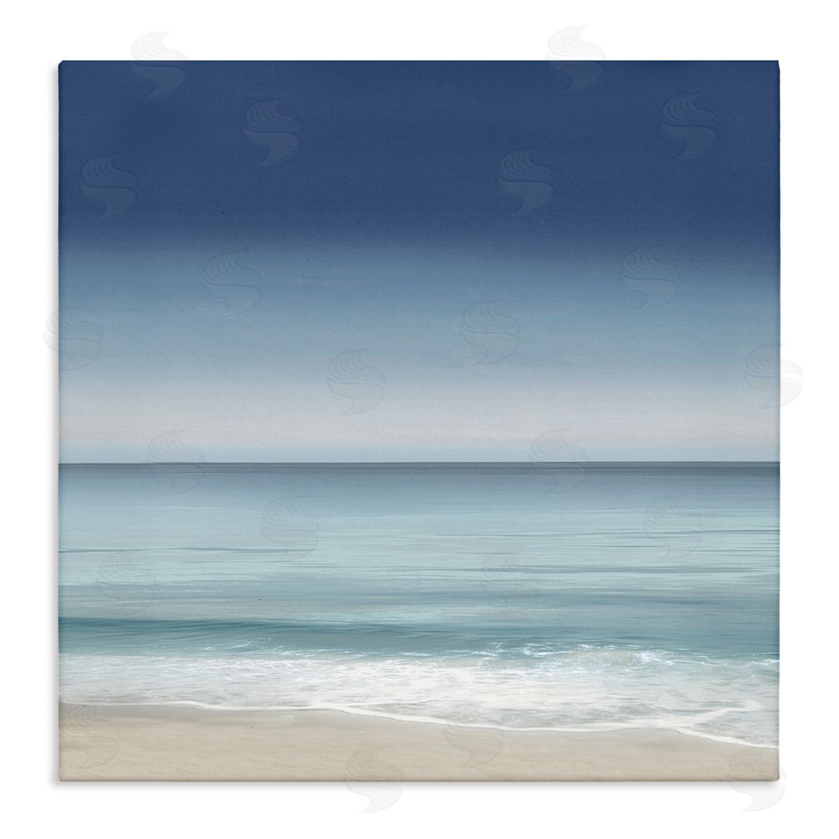 Maggie Olsen Blue Coastal Gradient Sky Stretched Canvas Wall Art Print