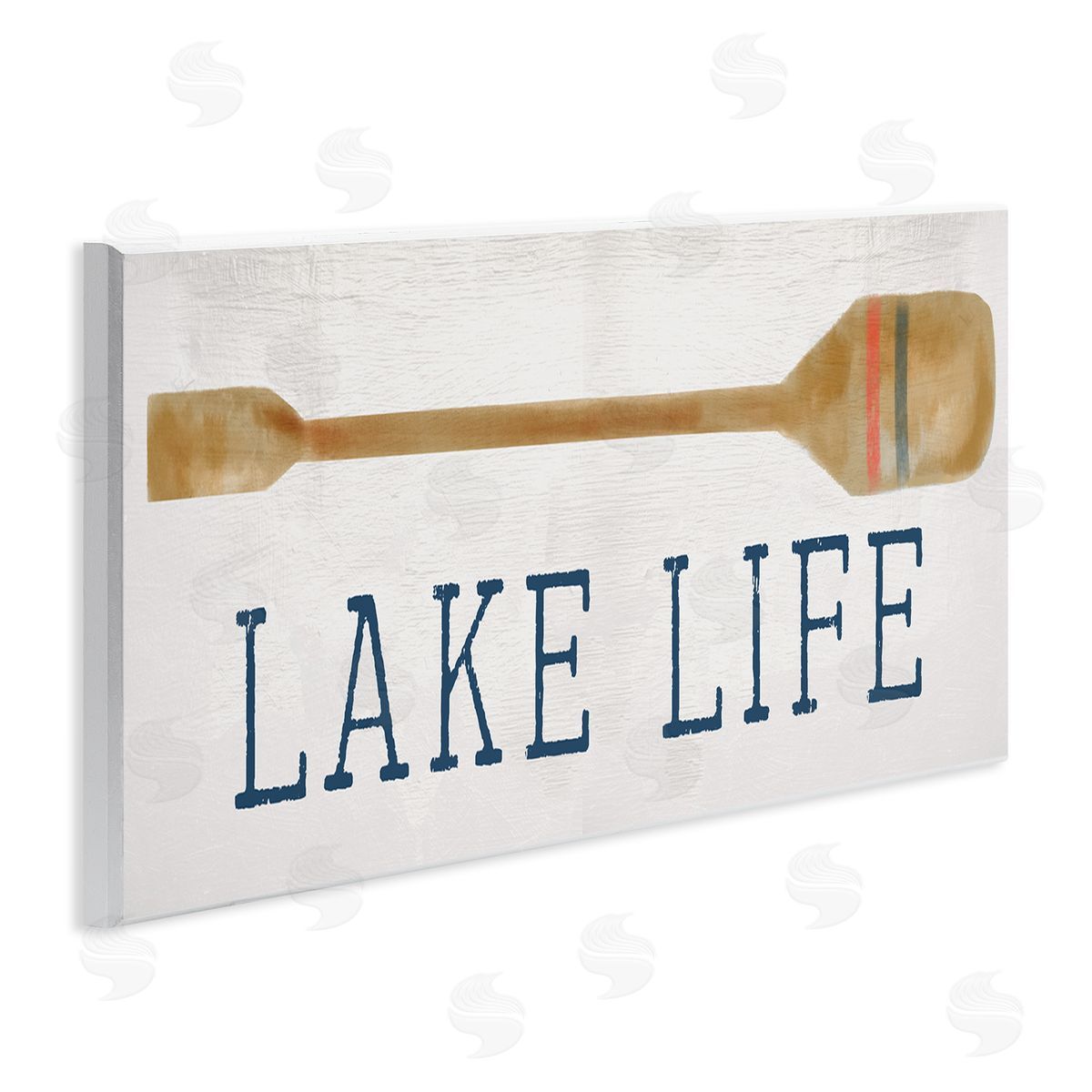 Stupell Studio Lake Life Boating Phrase Wooden Wall Plaque Art Print