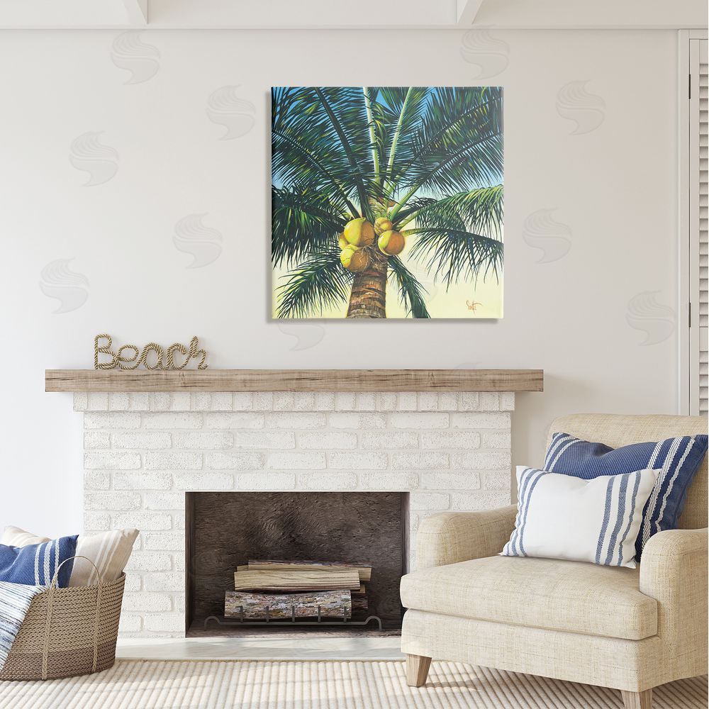 Scott Westmoreland Branching Out Palm Tree  Canvas Wall Art in Room