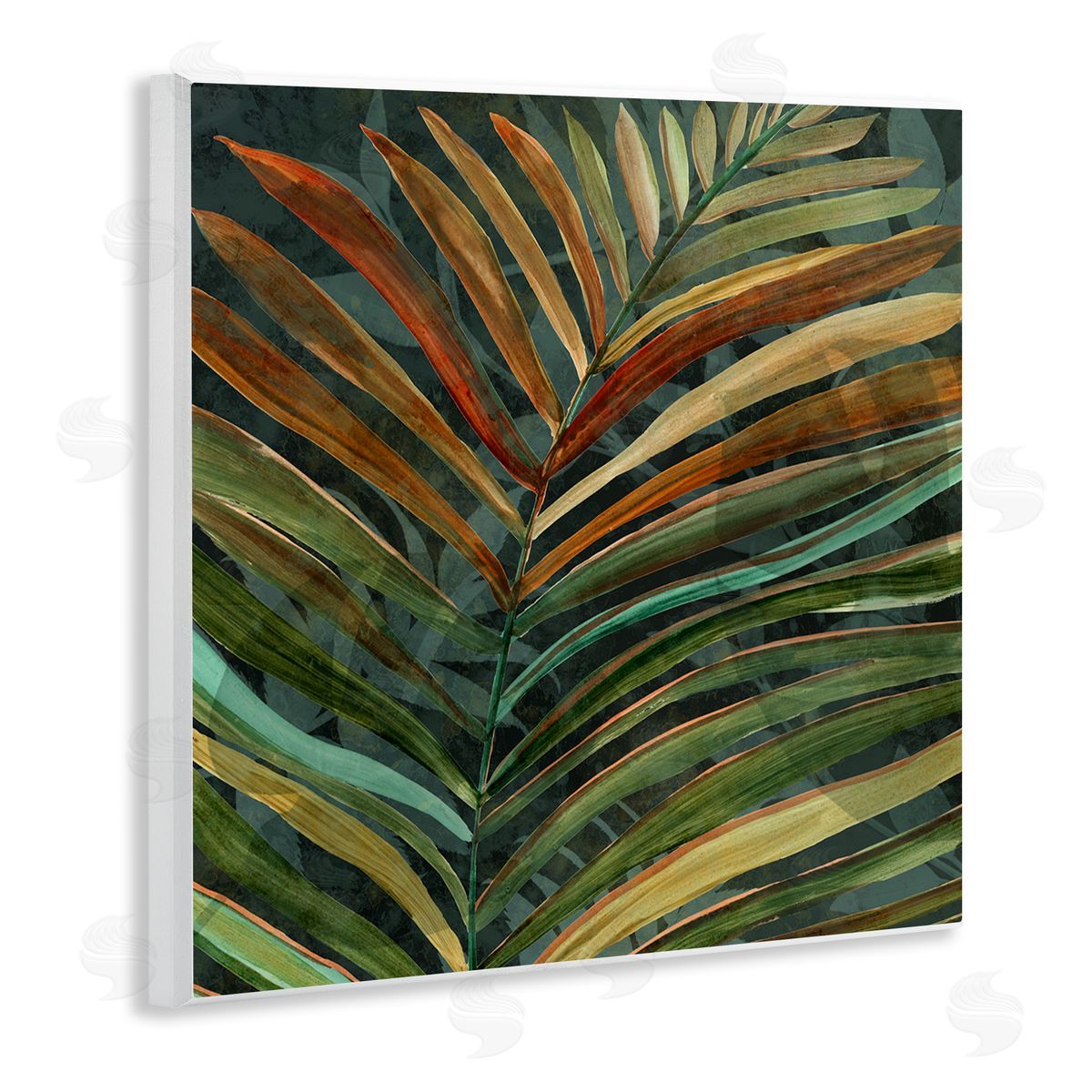 Carol Robinson Muted Botanical Leaf Wooden Wall Plaque Art Print