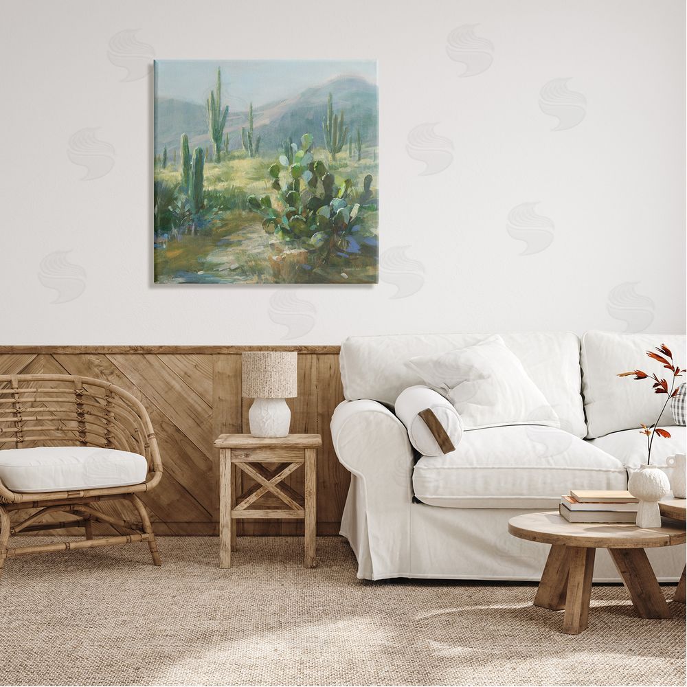 Danhui Nai Desert Cactus Landscape Canvas Wall Art in Room