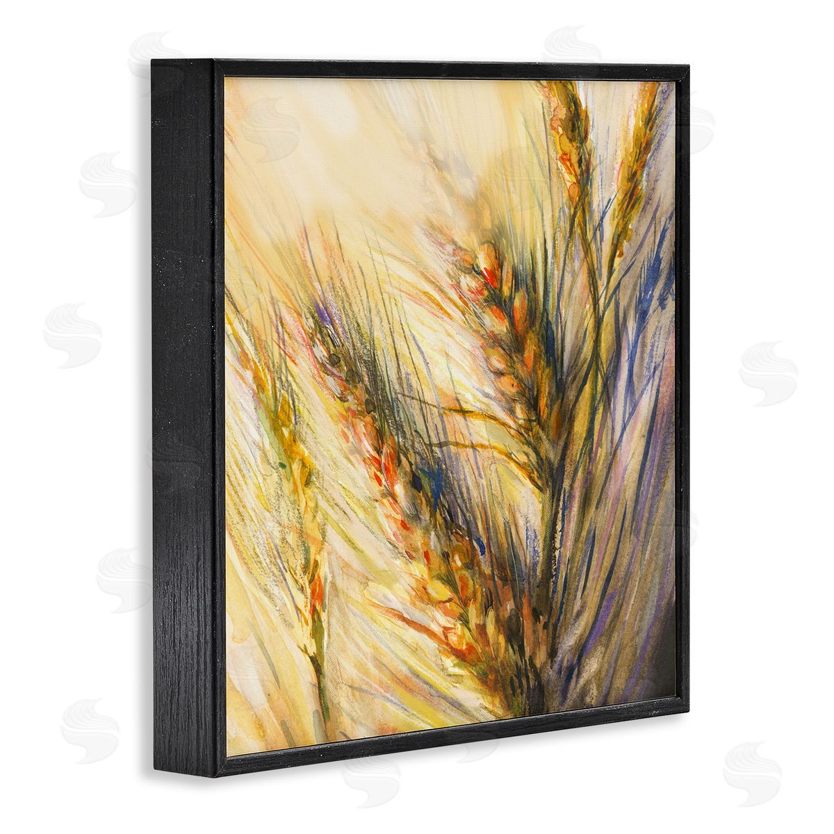 Joy Allen Autumn Wheat Painting Black Framed Glicee Wall Art Print