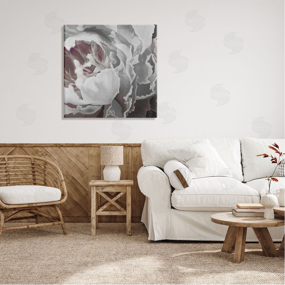 KC Haxton Close Up Peony Blossom Canvas Wall Art in Room