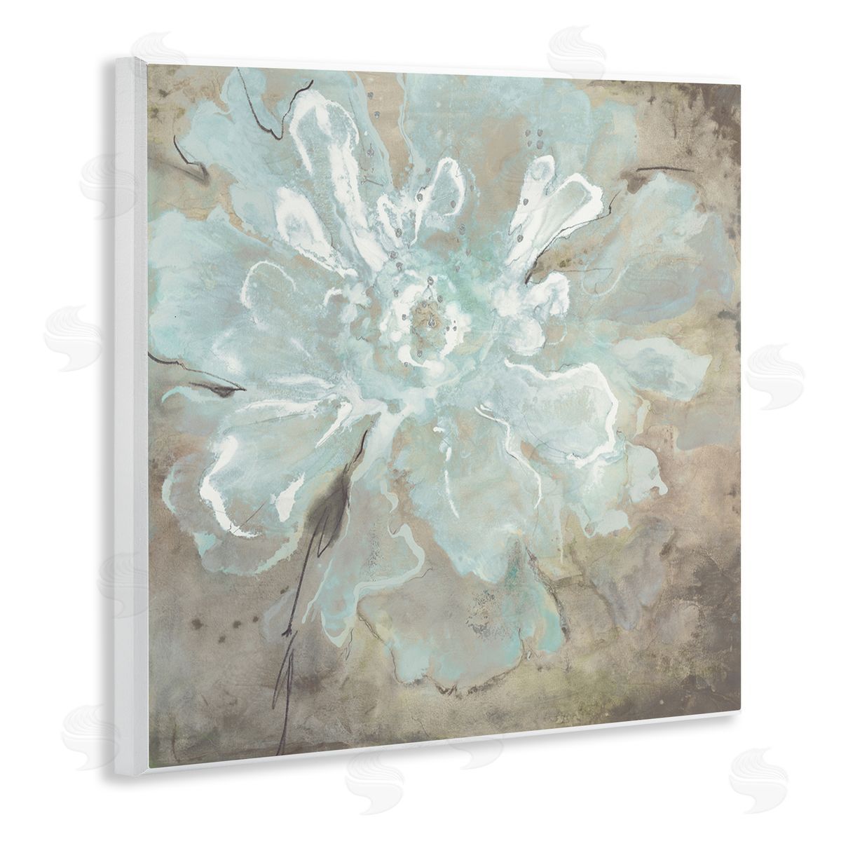 Liz Jardine Abstract Country Flower Wooden Wall Plaque Art Print