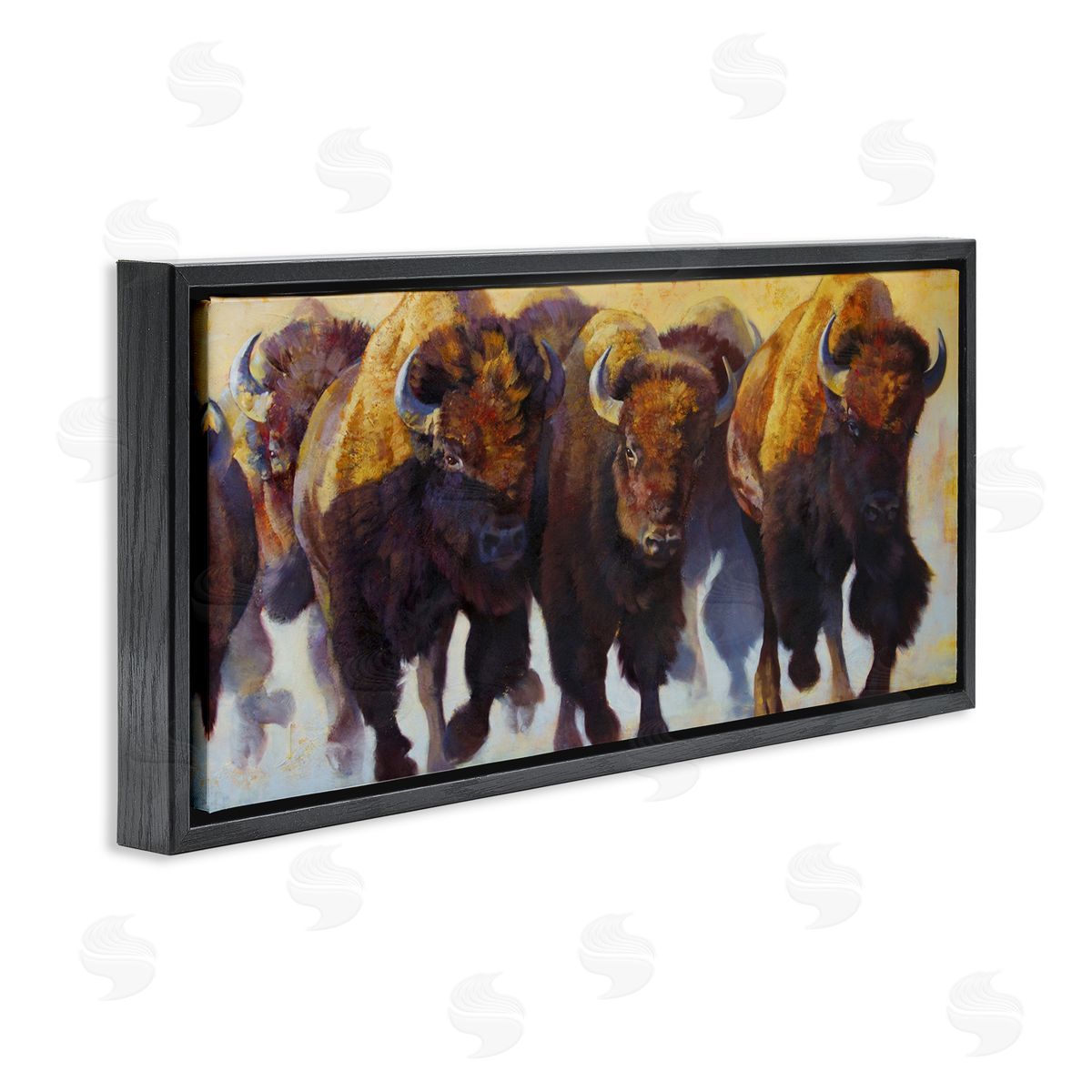 Julie T. Chapman Herd of Bison Painting