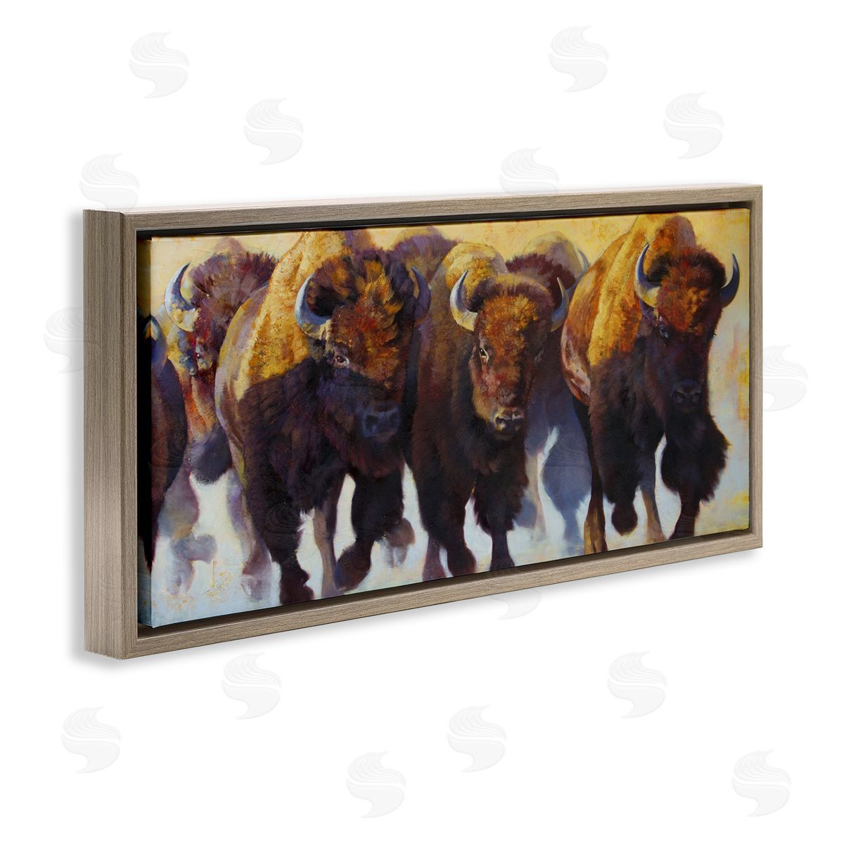 Julie T. Chapman Herd of Bison Painting