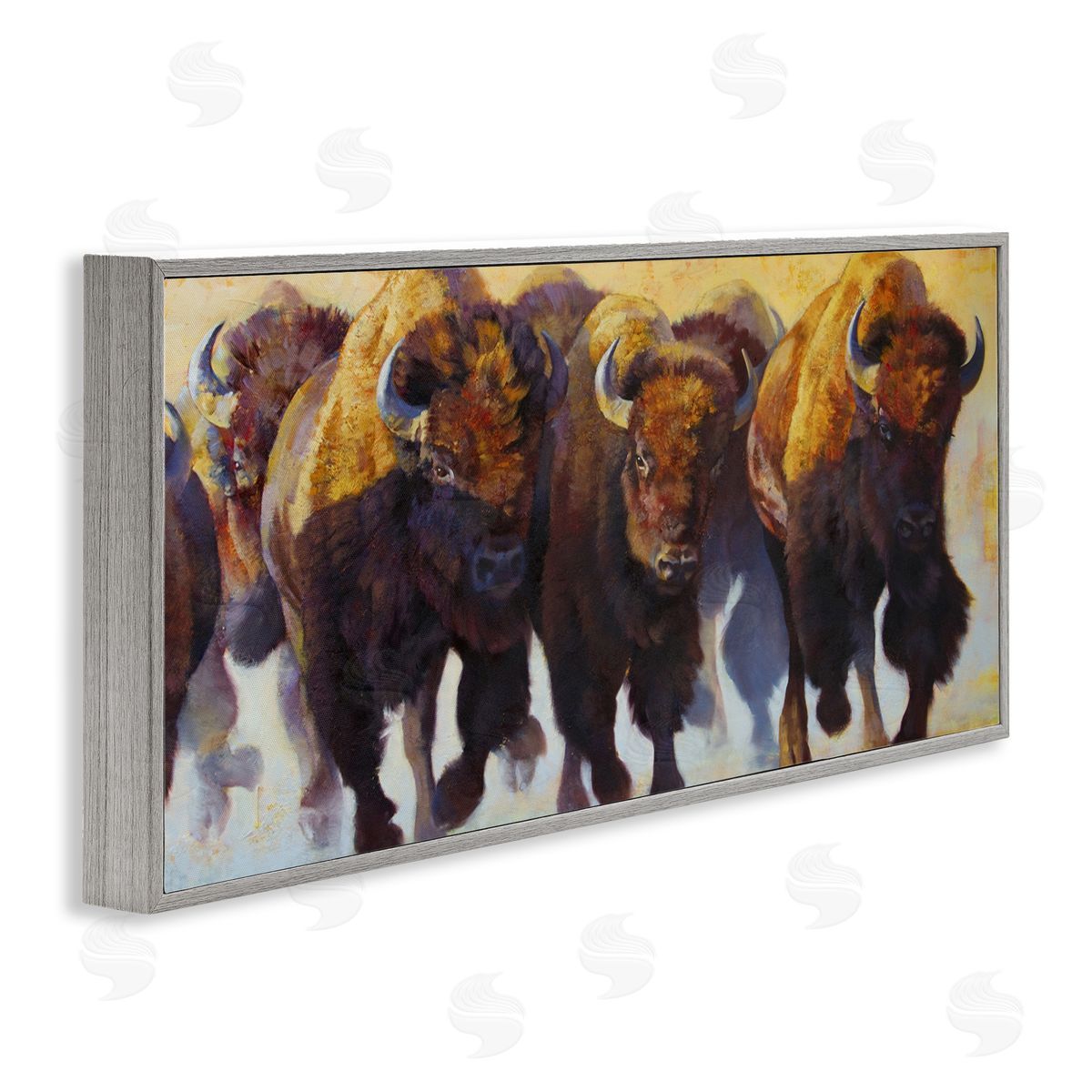 Julie T. Chapman Herd of Bison Painting