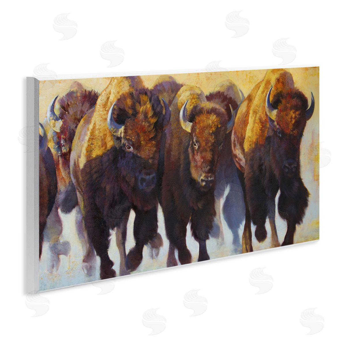 Julie T. Chapman Herd of Bison Painting