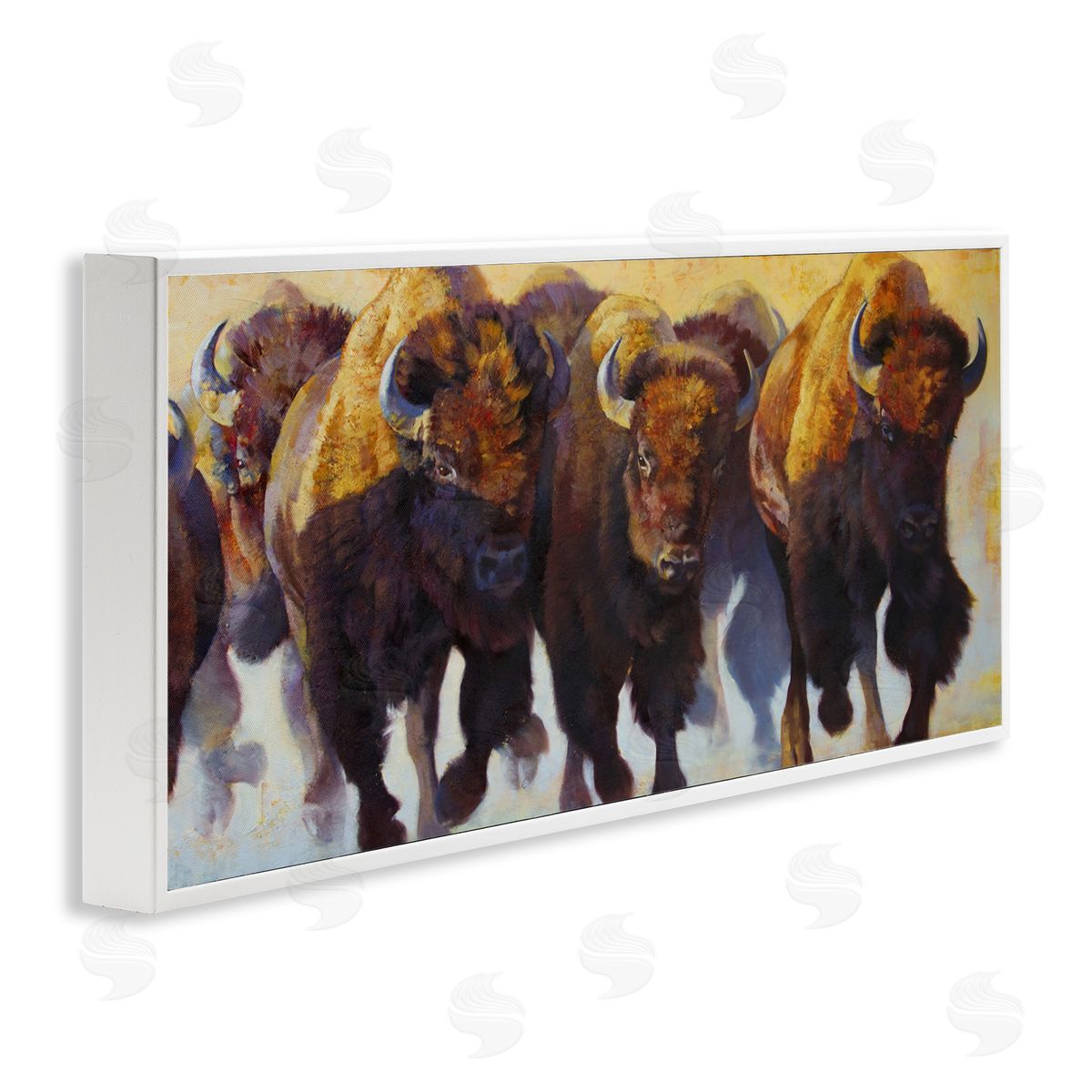 Julie T. Chapman Herd of Bison Painting