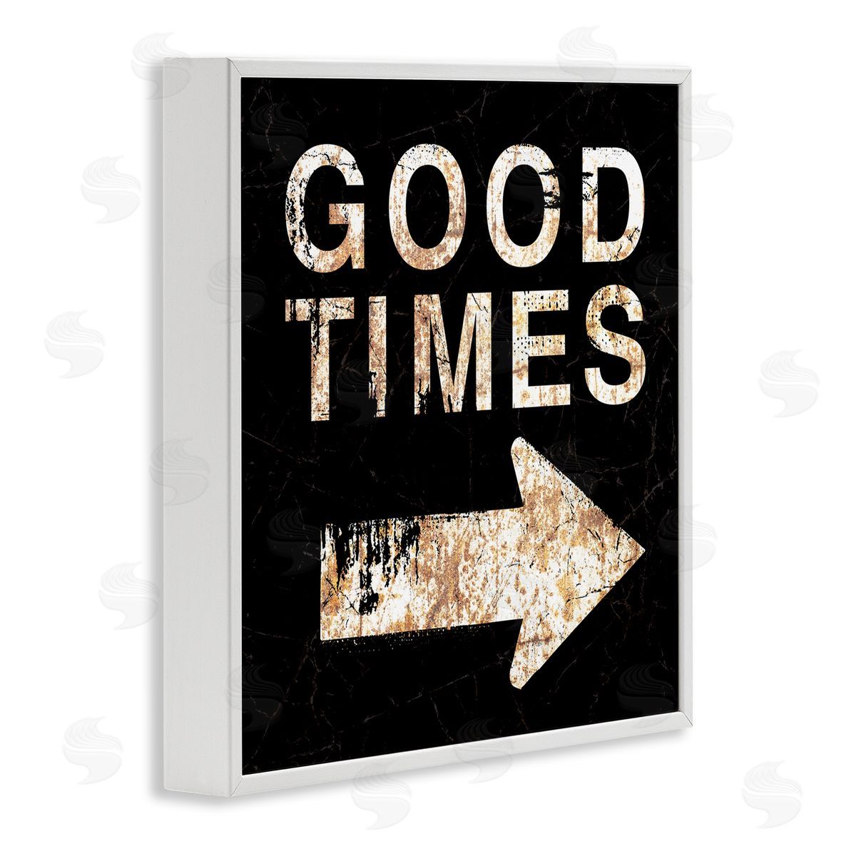 Peter Horjus Good Times Arrow Pointing Right White Framed Glicee Wall Art Print