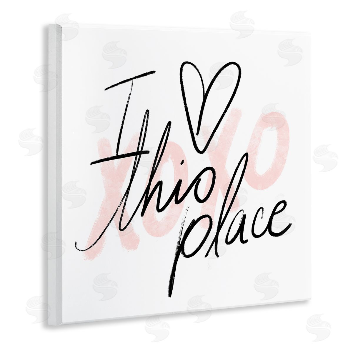 Love This Place Xoxo Wood Plaque Wall Art, Home Decor by Stupell Studio