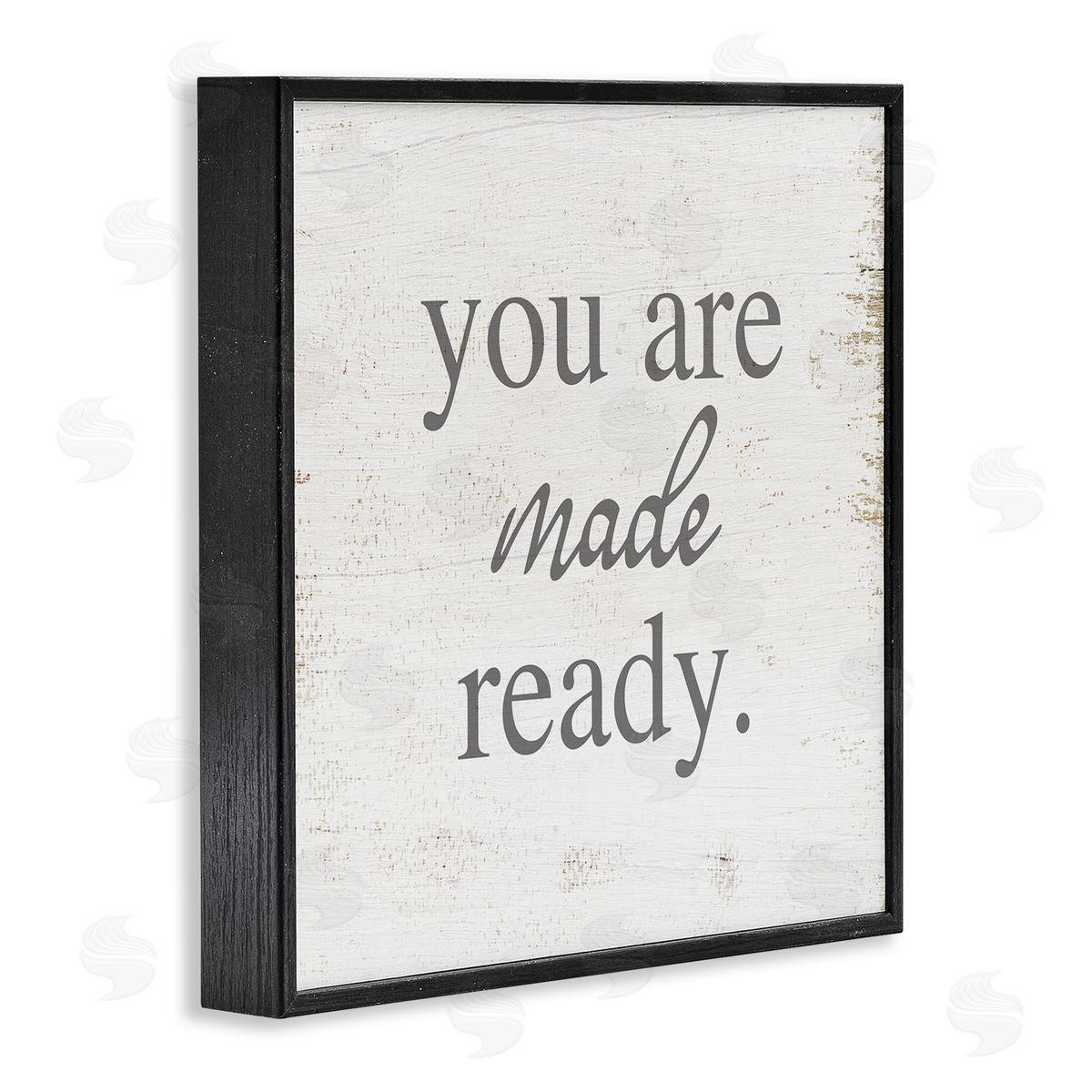 Stupell Studio You Are Made Ready Phrase Black Framed Glicee Wall Art Print