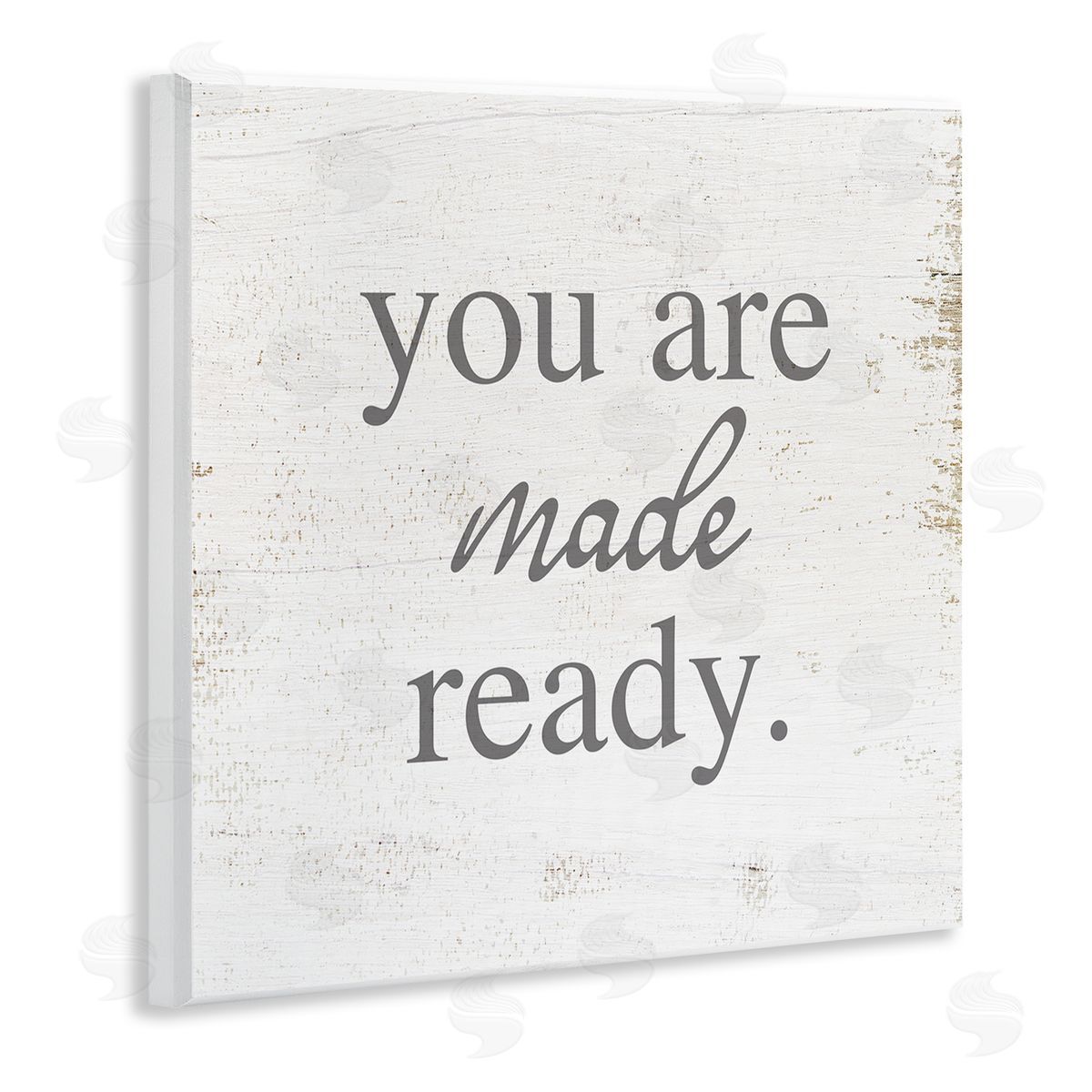 Stupell Studio You Are Made Ready Phrase Wooden Wall Plaque Art Print