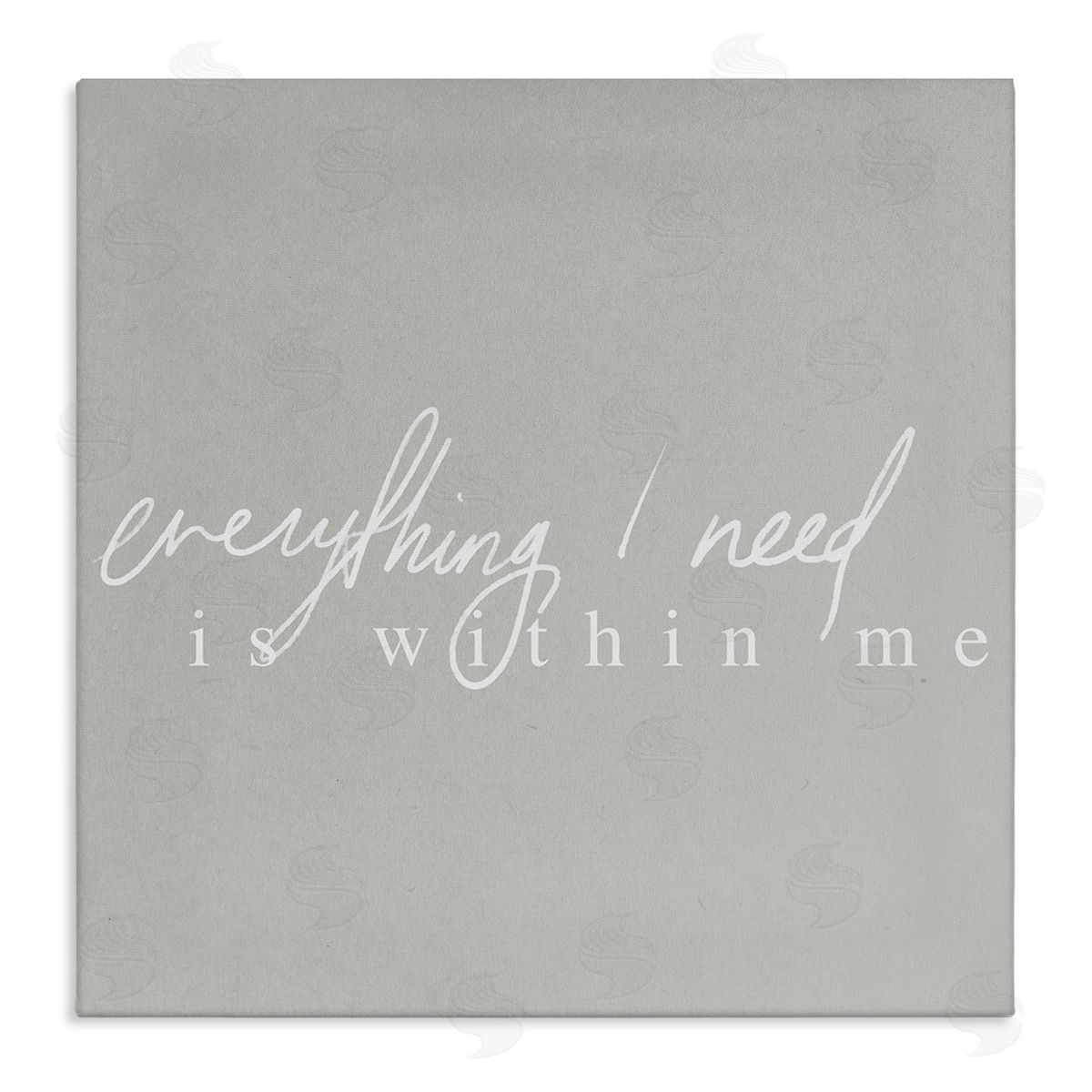Stupell Studio Everything I Need Inspirational Stretched Canvas Wall Art Print