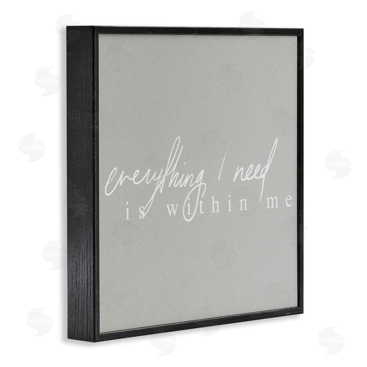 Stupell Studio Everything I Need Inspirational Black Framed Glicee Wall Art Print