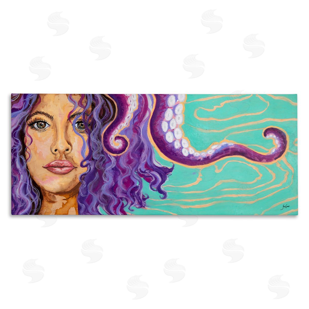 Stacy Gresell Modern Octopus Girl Portrait