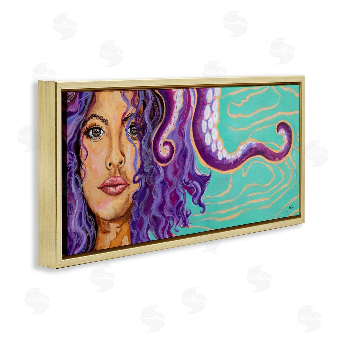 Stacy Gresell Modern Octopus Girl Portrait