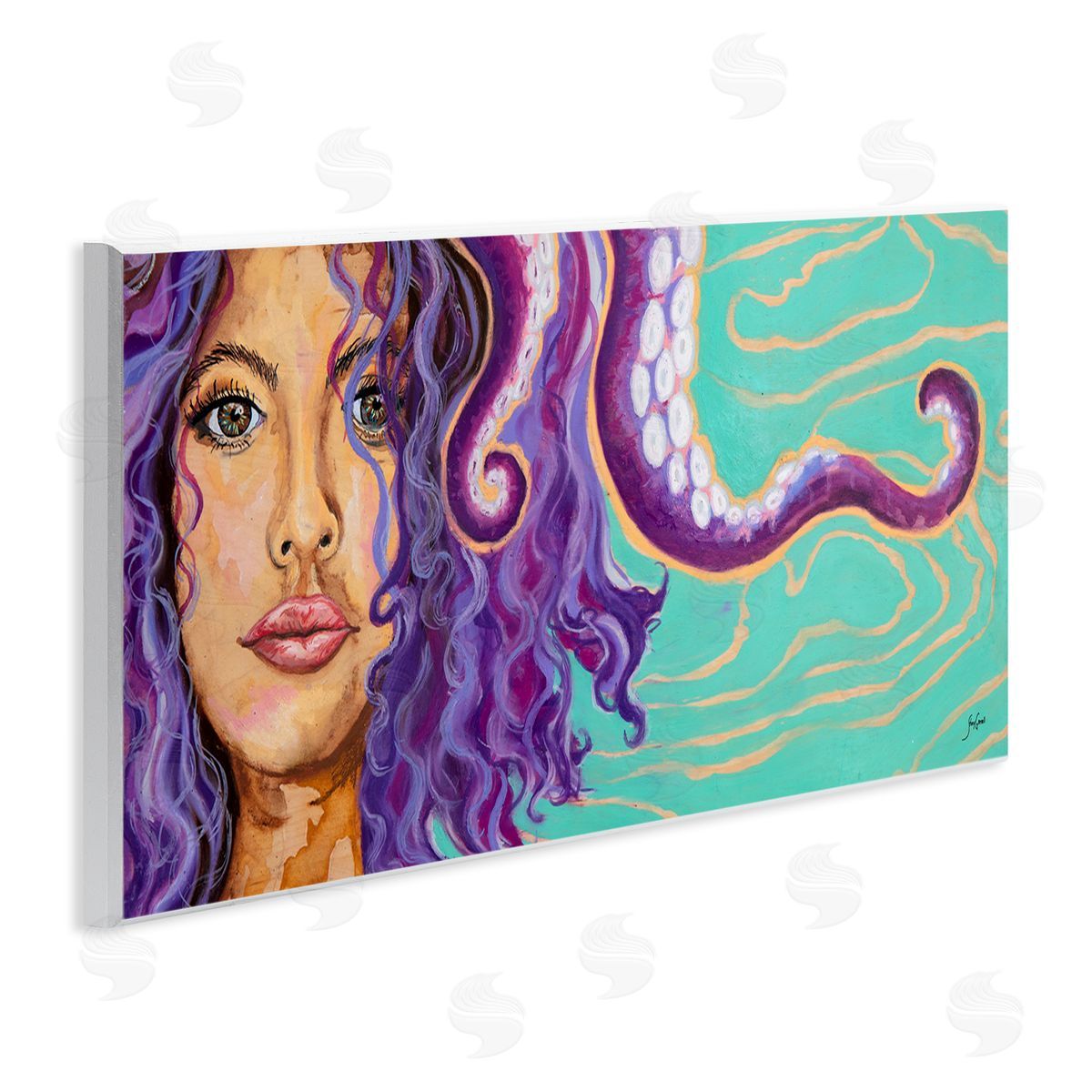 Stacy Gresell Modern Octopus Girl Portrait