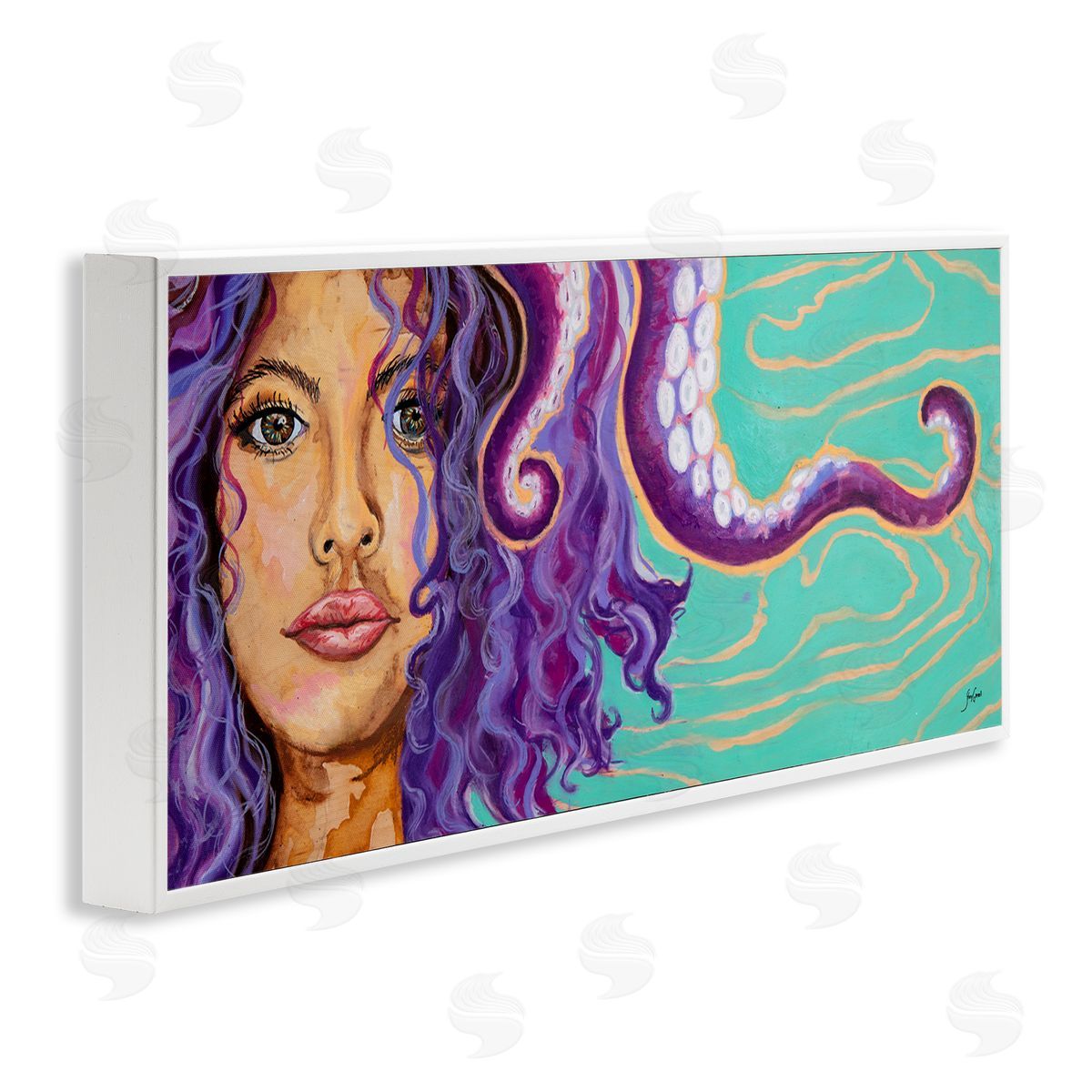 Stacy Gresell Modern Octopus Girl Portrait
