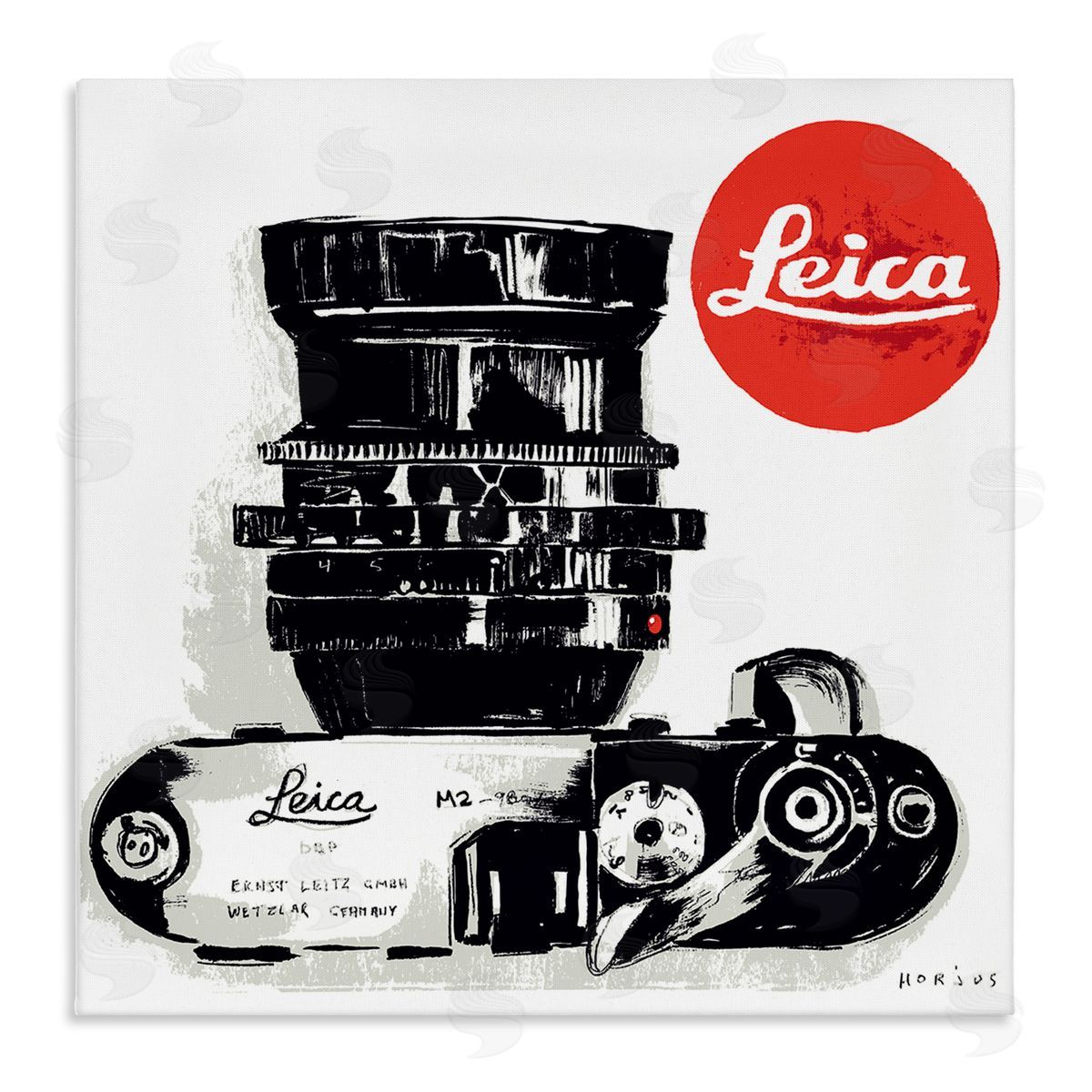 Peter Horjus Vintage Camera Ad Stretched Canvas Wall Art Print