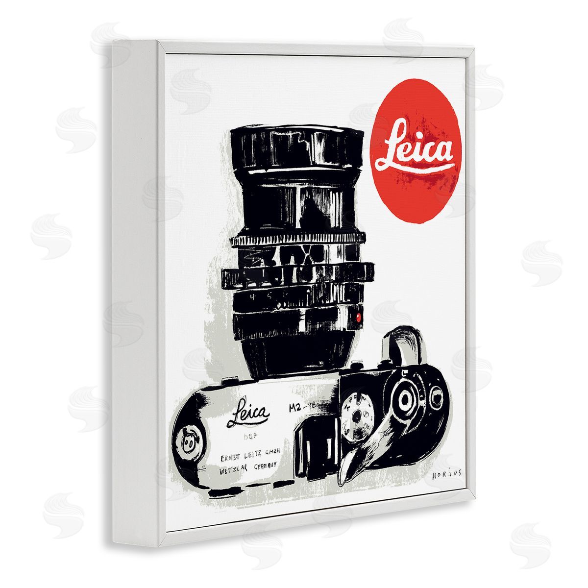 Peter Horjus Vintage Camera Ad White Framed Glicee Wall Art Print