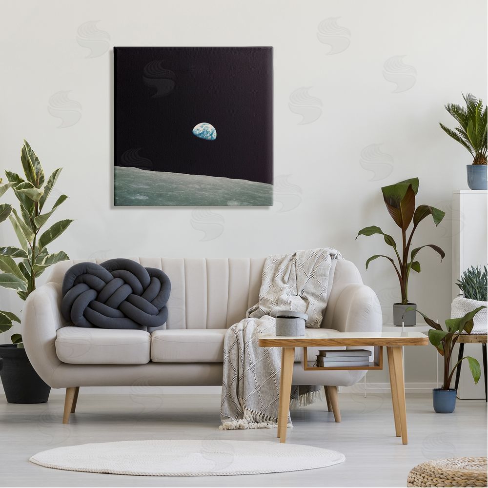 Wild Apple Portfolio Earth Outer Space View Canvas Wall Art in Room