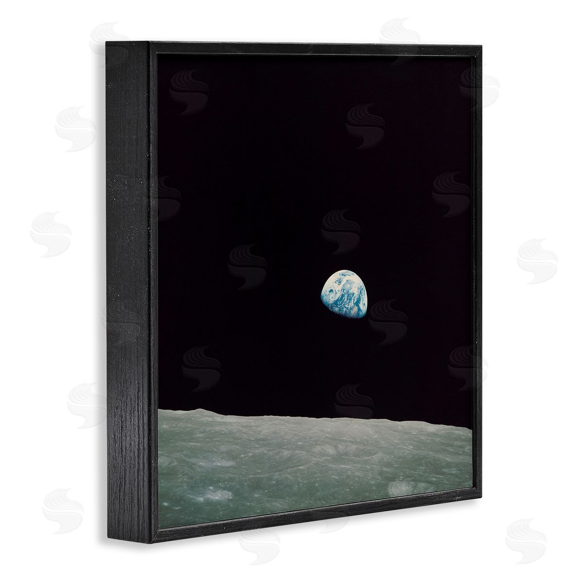 Wild Apple Portfolio Earth Outer Space View Black Framed Glicee Wall Art Print