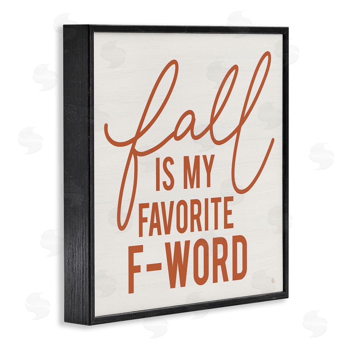 Fearfully Made Creations Funny Fall F-Word Phrase Black Framed Glicee Wall Art Print
