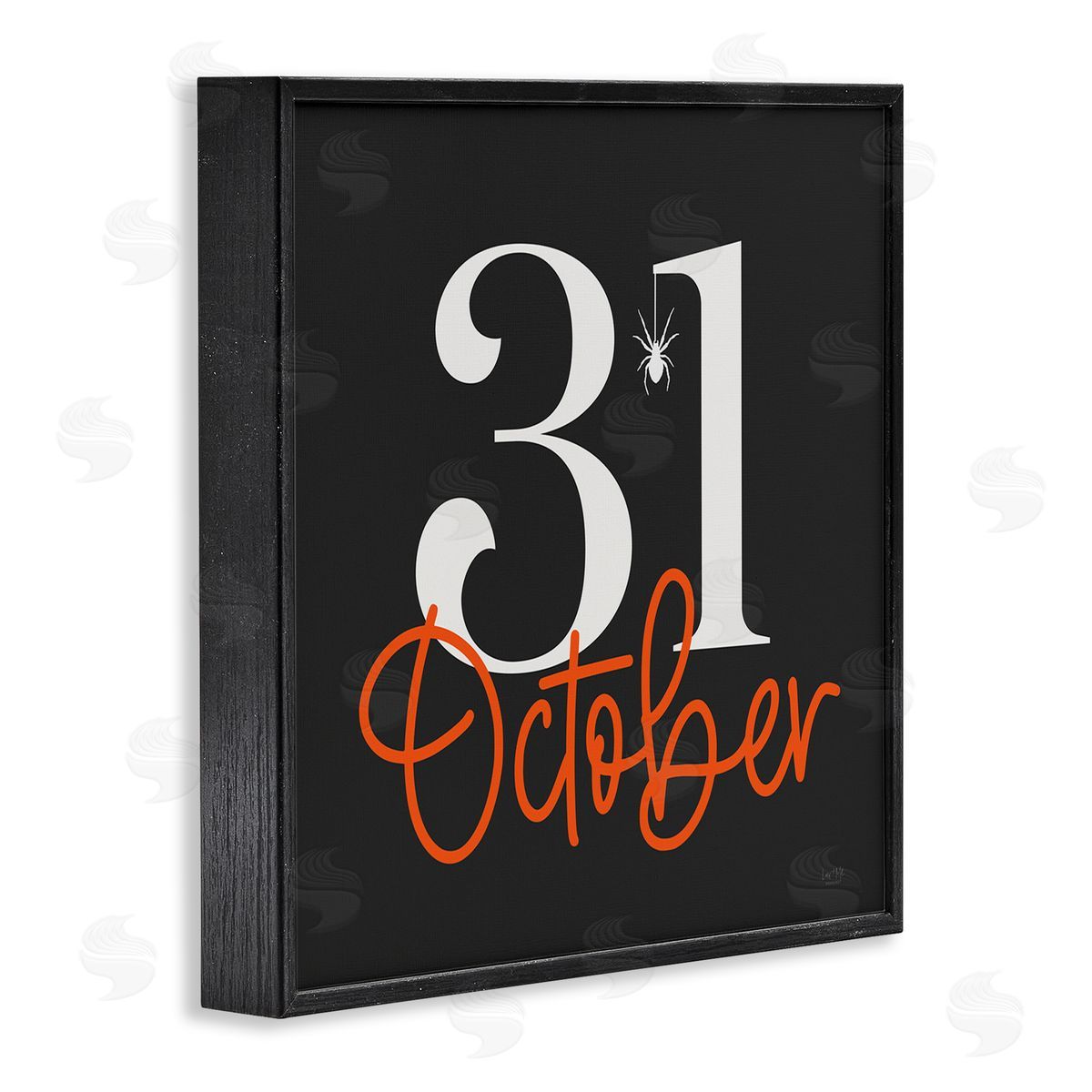 Lux + Me Designs 31 October Halloween Date Black Framed Glicee Wall Art Print