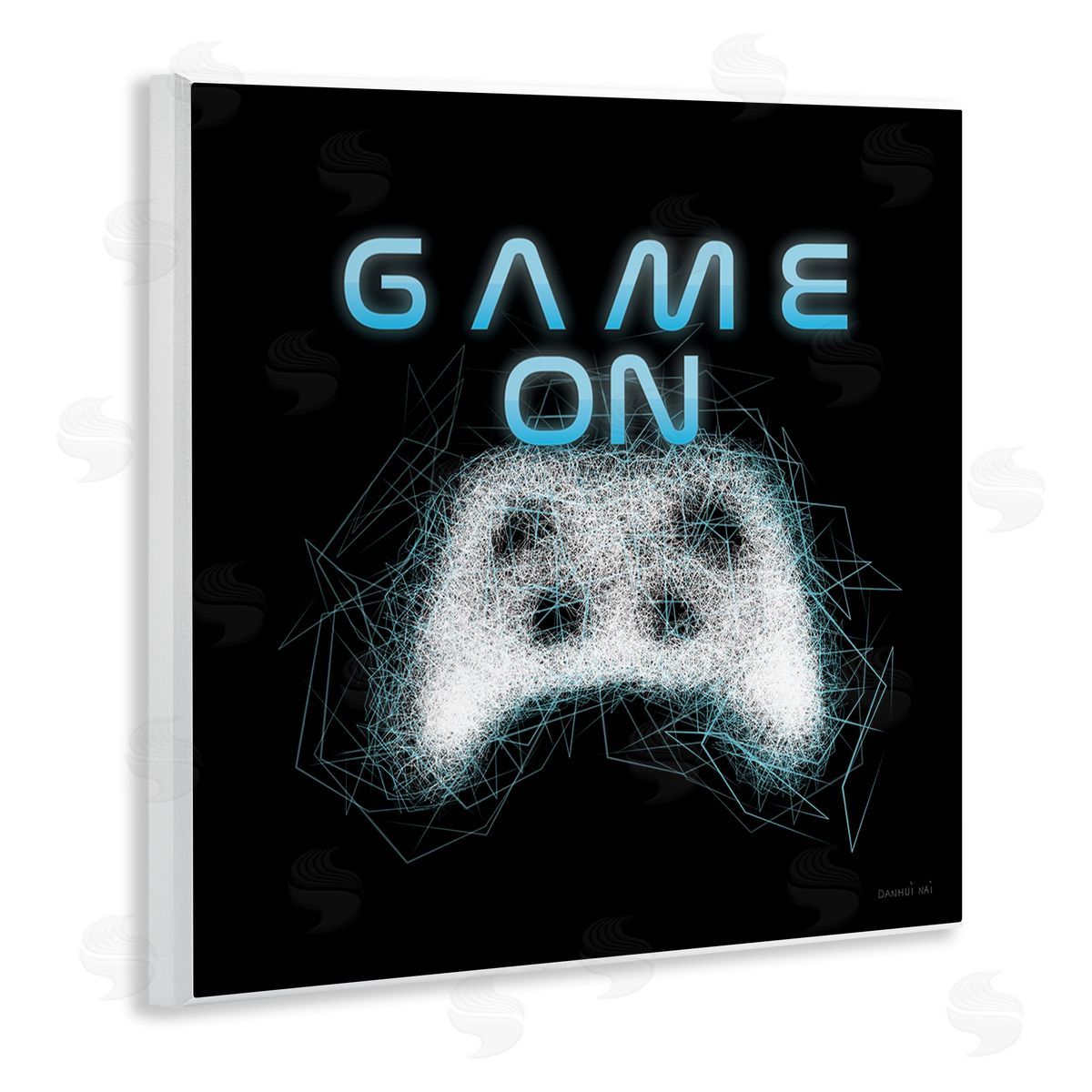 Danhui Nai Game On Abstract Controller Wooden Wall Plaque Art Print