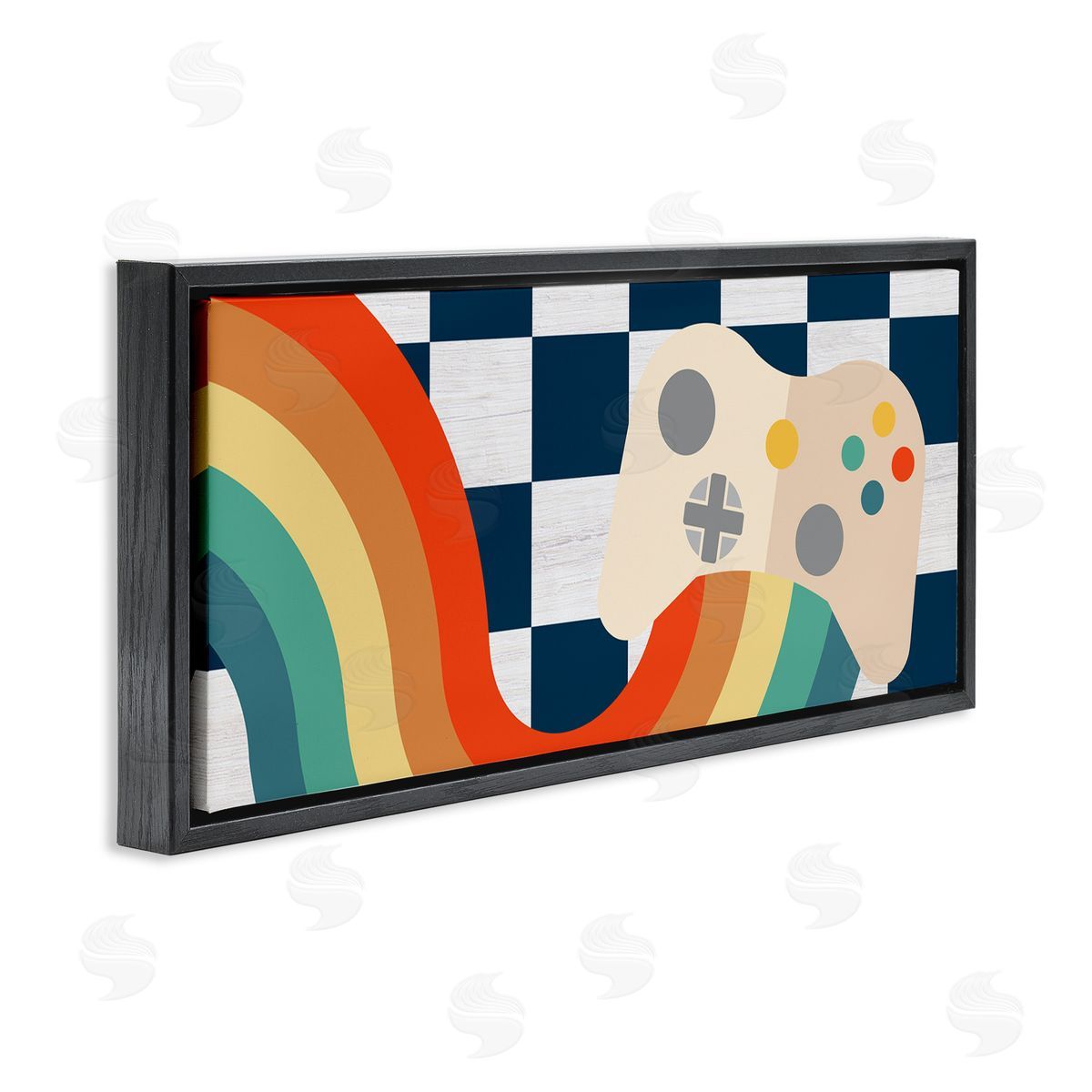 Stupell Studio Rainbow Gaming Controller