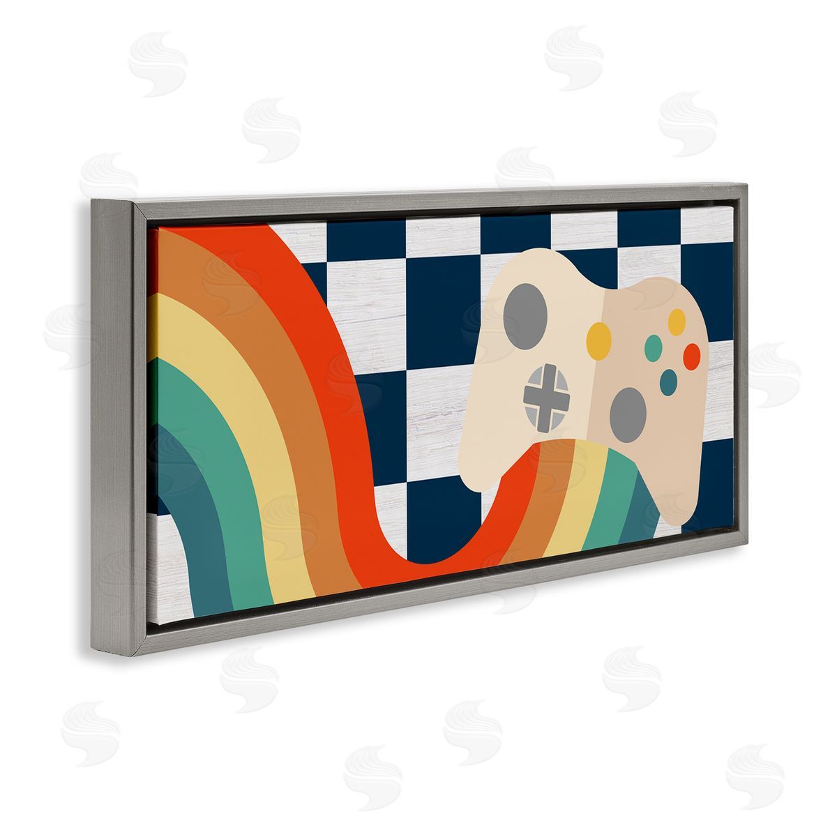 Stupell Studio Rainbow Gaming Controller