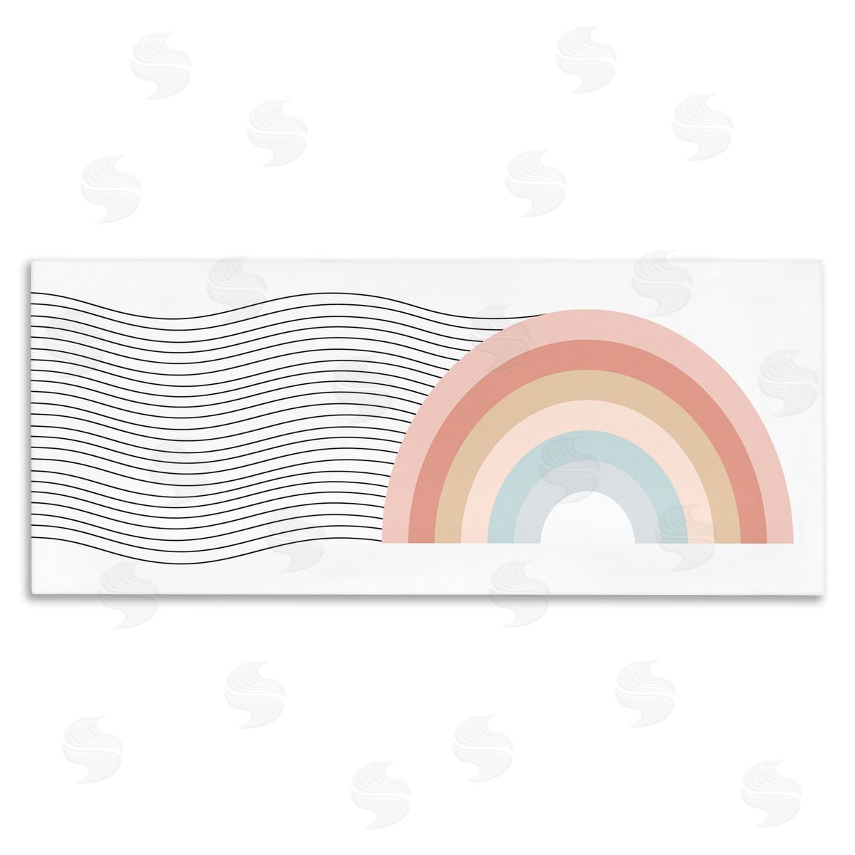 Stupell Studio Wavy Rainbow Pattern