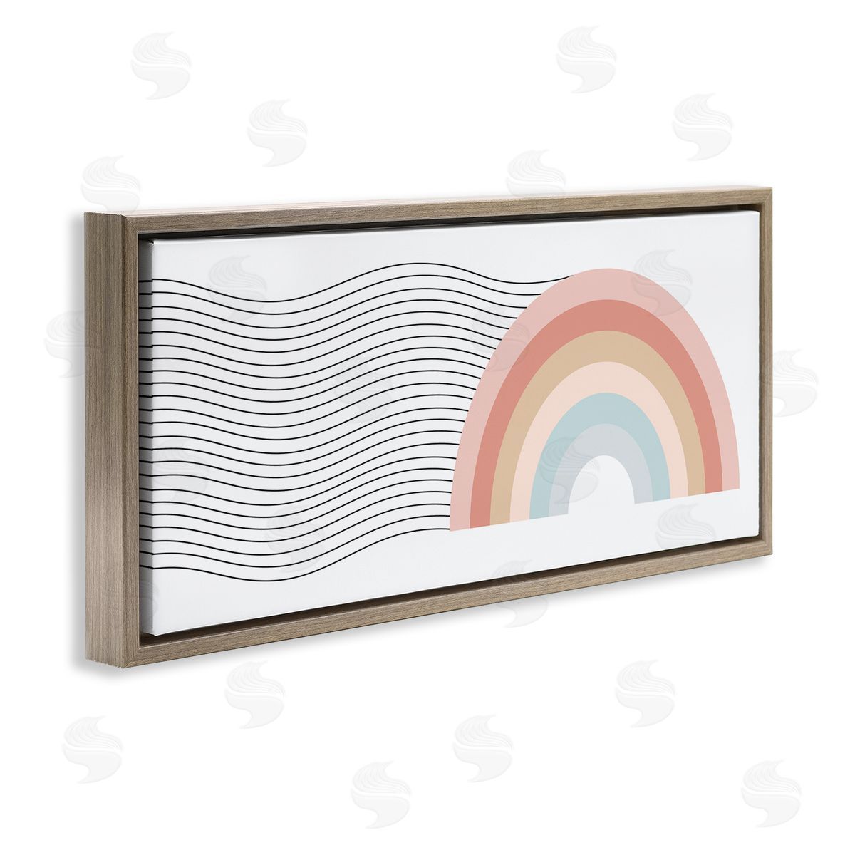 Stupell Studio Wavy Rainbow Pattern