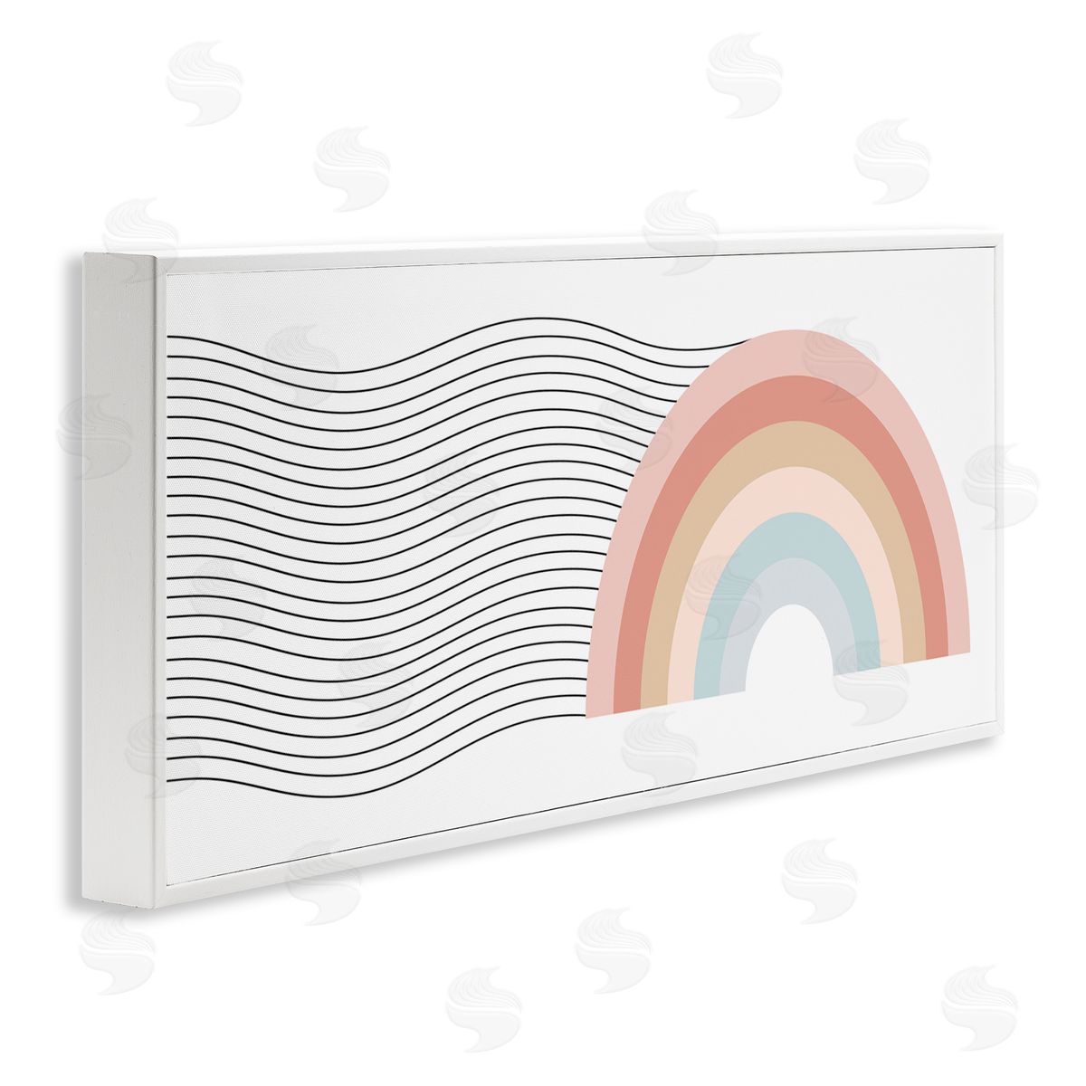 Stupell Studio Wavy Rainbow Pattern