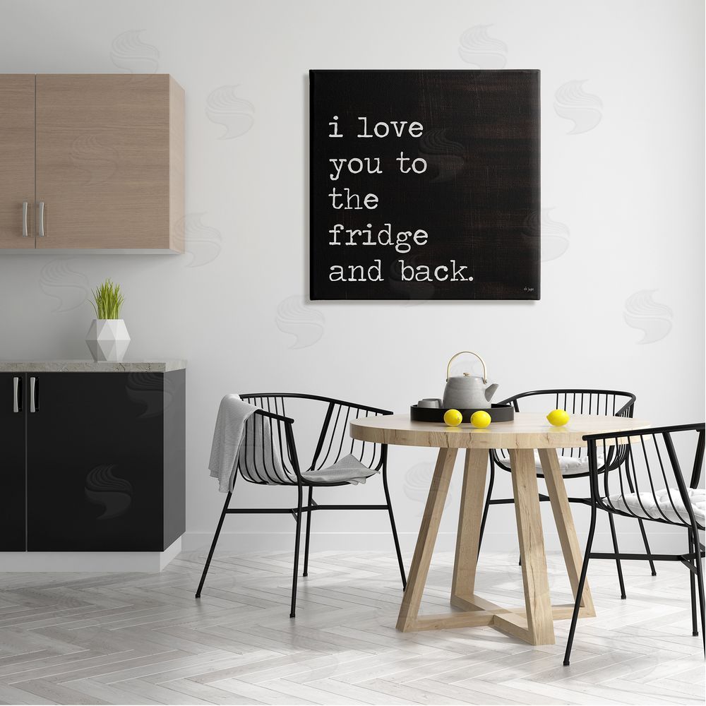 Jaxn Blvd. Love You Fridge & Back Canvas Wall Art in Room