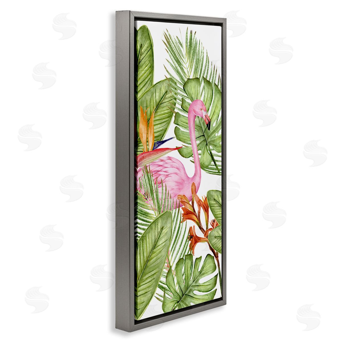 Kim Allen Flamingo & Monstera Leaves