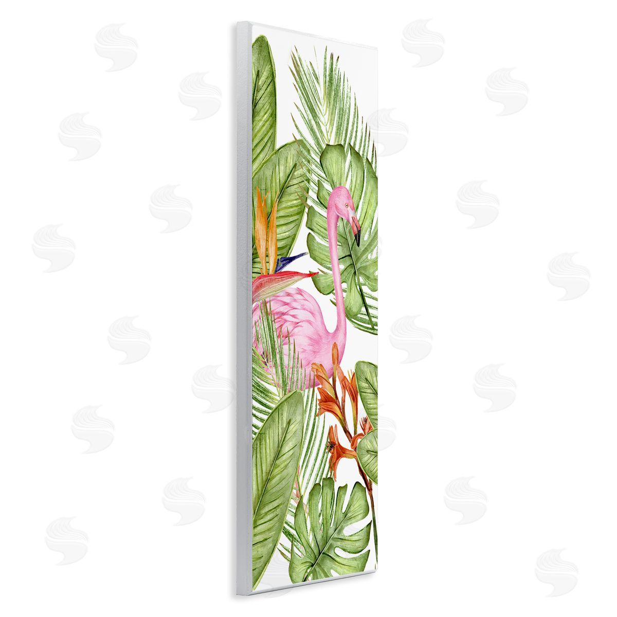 Kim Allen Flamingo & Monstera Leaves
