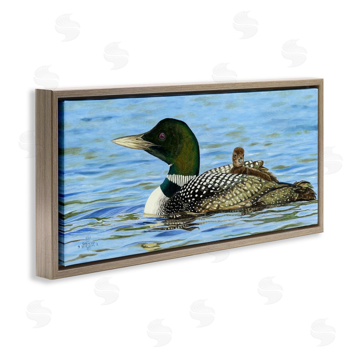 David Graham Mallard & Duckling in Water