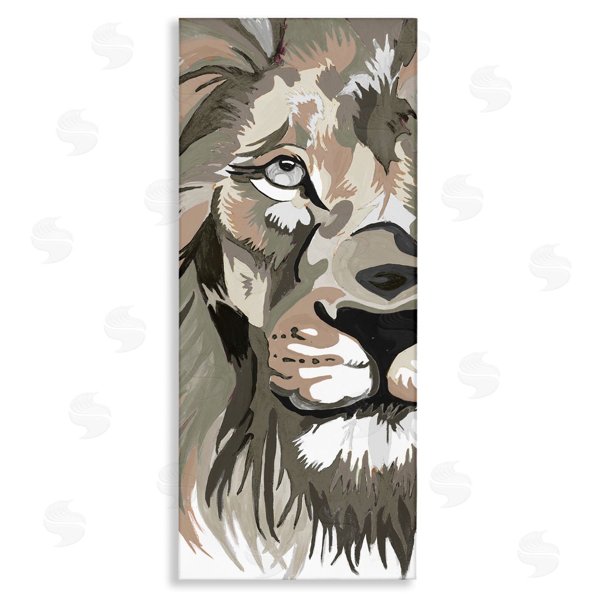 Chelsea Goodrich Muted Lion Face Portrait