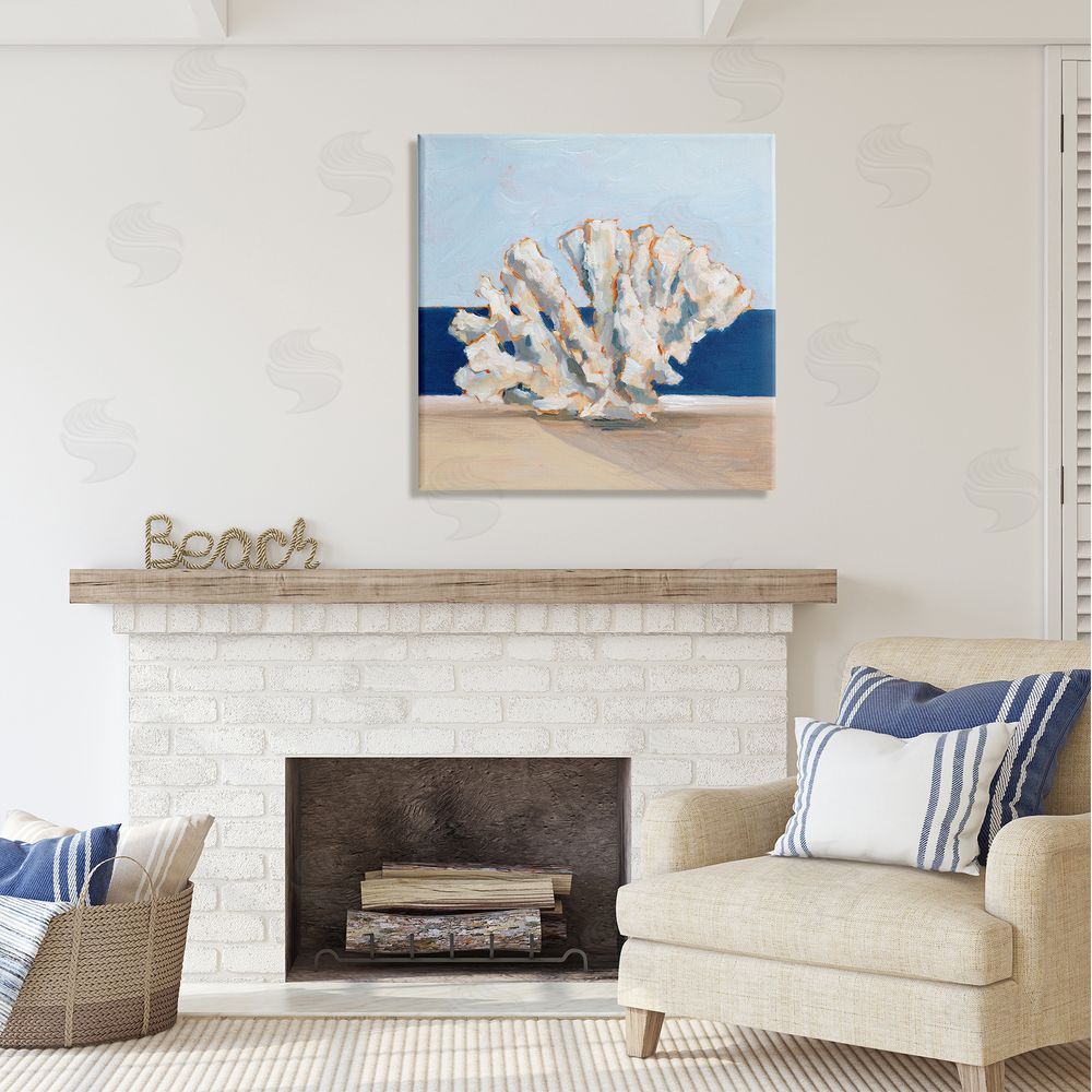 Ethan Harper Ocean Coral Still Life Canvas Wall Art in Room