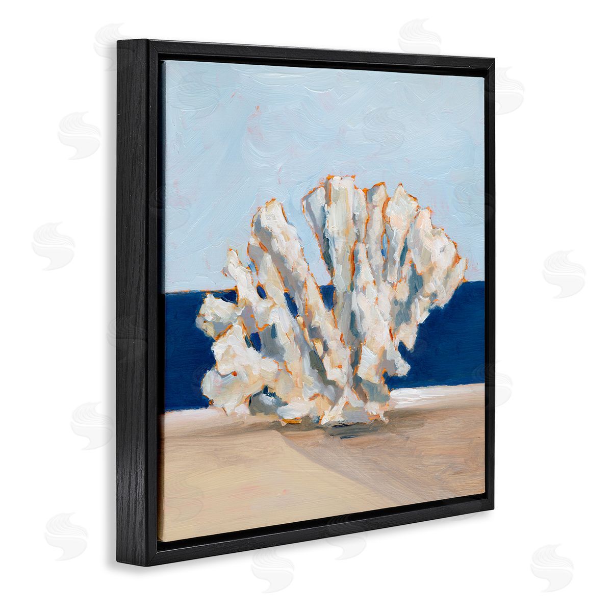 Ethan Harper Ocean Coral Still Life Black Floating Frame Canvas Wall Art Print