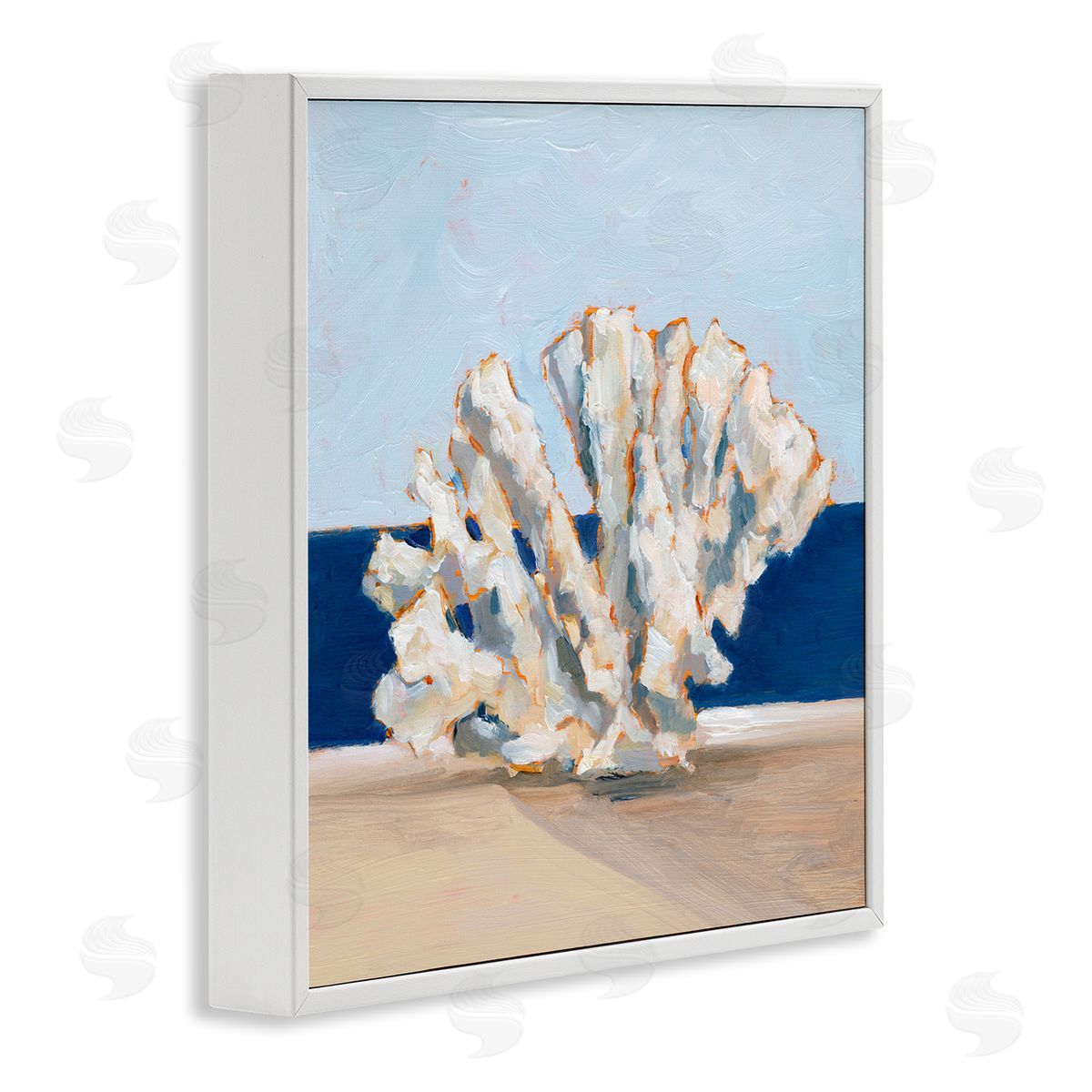 Ethan Harper Ocean Coral Still Life White Framed Glicee Wall Art Print