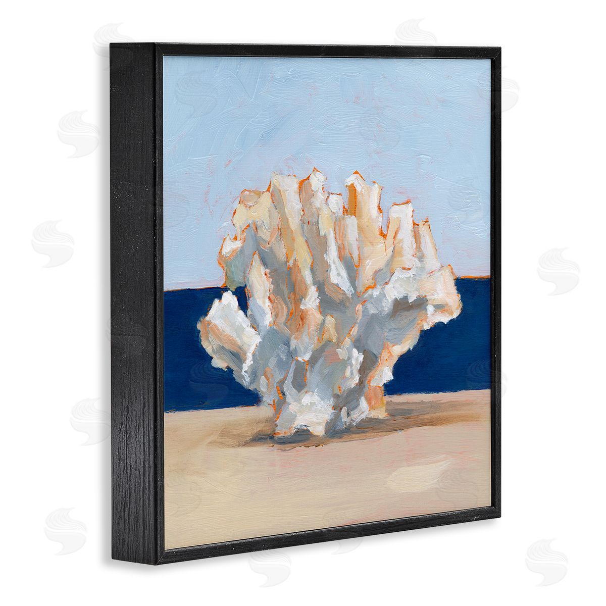 Ethan Harper Coral Still Life Painting Black Framed Glicee Wall Art Print