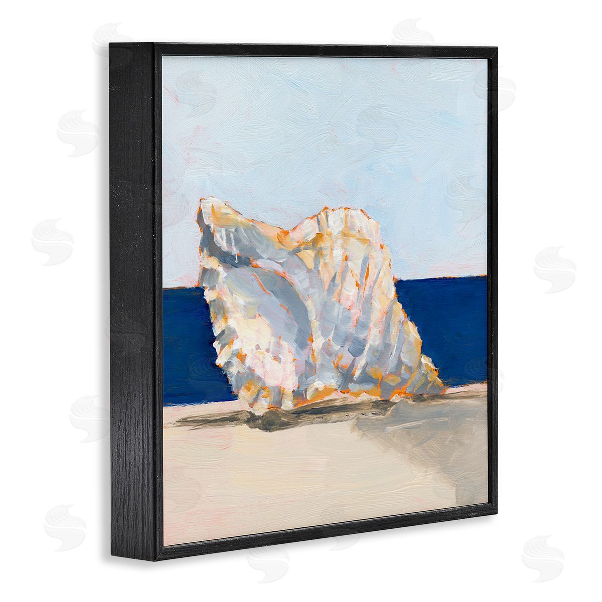 Ethan Harper Conch Still Life Painting Black Framed Glicee Wall Art Print