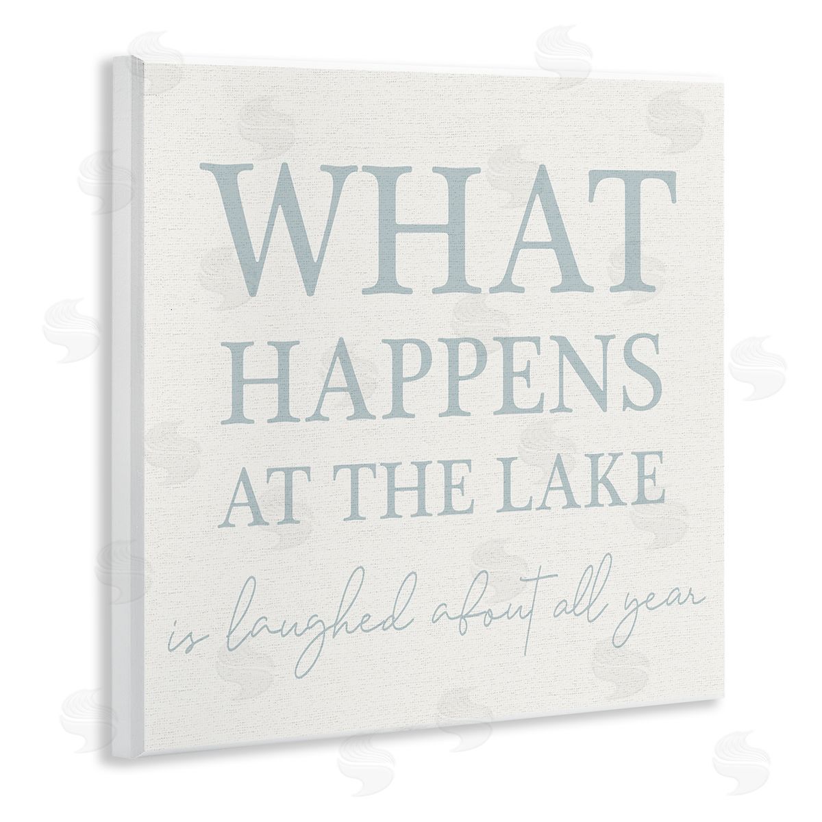 Stupell Studio Funny Lake House Phrase Wooden Wall Plaque Art Print