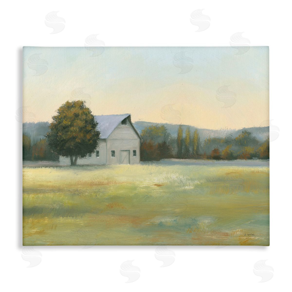 Rural Countryside Cottage Canvas Wall Art, Home Decor by James Wiens
