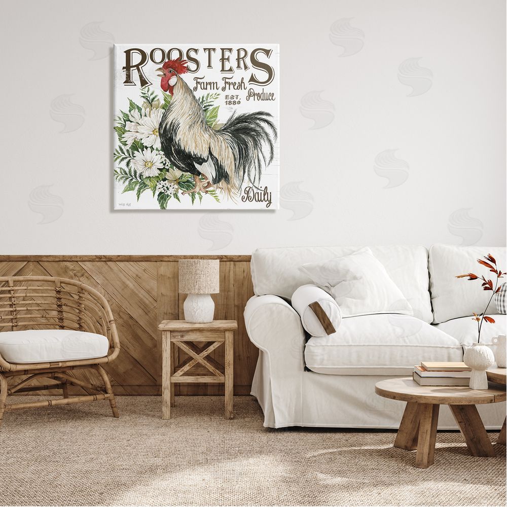 Cindy Jacobs Farm Fresh Produce Phrase Canvas Wall Art in Room